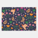 Buscar colibrí papel de regalo Floral