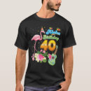 Buscar cumpleaños hawaiano camisetas Flamingo