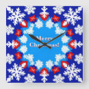 Buscar copo nieve de relojes de pared Navidad