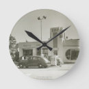 Buscar coche blanco relojes de pared Vintage