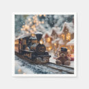 Buscar locomotoras de vapor servilletas Navidad