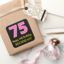 Buscar número 75 pegatinas 75 º cumpleaños