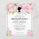 Buscar silueta nupcial invitaciones Floral