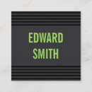 Buscar líneas verdes tarjetas de visita Para él