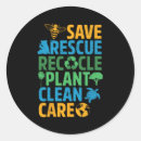 Buscar reciclar pegatinas Planeta tierra
