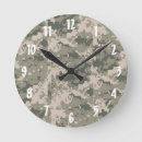Buscar camuflaje relojes de pared Patrón