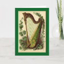 Buscar arpa irlandesa tarjetas Vintage