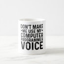 Buscar programador divertido tazas Tipografía