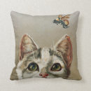 Buscar gato del vintage cojines Para ella