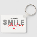 Buscar sonrisa feliz llaveros Cadena