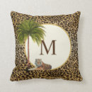 Buscar estampado leopardo cojines Marrón