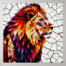 Buscar león abstracto posters Artístico