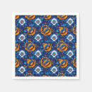 Buscar mosaico floral servilletas Azul