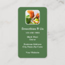 Buscar smoothies tarjetas de visita Salud