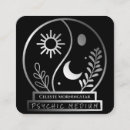 Buscar sol y luna tarjetas de visita Místico