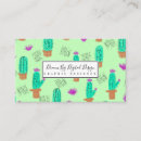 Buscar cactus tarjetas de visita Verde