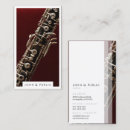 Buscar música jazz tarjetas de visita Elegante