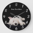 Buscar westie relojes de pared Lindo