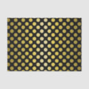 Buscar lunares negros papel de seda Amarillo
