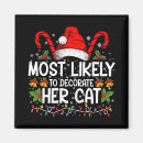 Buscar gatos felices imanes Navidad