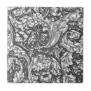 Buscar flores grises azulejos Vintage