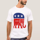Buscar elefante republicano camisetas Blanco