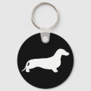Buscar silueta del perro llaveros Dachshund