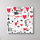 Buscar blanco negro rojo lienzos Retro