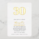 Buscar invitaciones 30 cumpleaños Minimalista