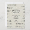 Buscar partitura musical invitaciones Músico