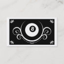 Buscar ocho tarjetas de visita Billar