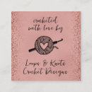 Buscar crochet tarjetas de visita Moderno