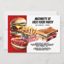 Buscar comida caliente invitaciones Hamburguesa