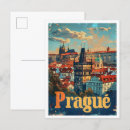 Buscar praga vintage postales Acuarela