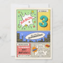 Buscar héroe tarjetas e invitaciones Libro de historietas