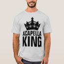 Buscar acapella camisetas Cantante