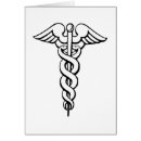 Buscar caduceus tarjetas Símbolo médico