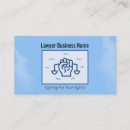 Buscar abogado civil tarjetas de visita Justicia