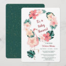Buscar pink flamingo invitaciones Hibisco