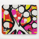 Buscar árbol abstracto alfombrillas de raton Negro