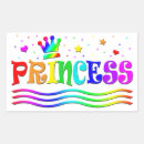 Buscar princesa rectangulares pegatinas Real
