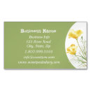 Buscar poppy tarjetas de visita Florista