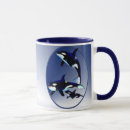 Buscar ballenas de la orca tazas Marino