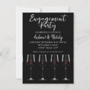 Buscar copas de vino invitaciones Negro