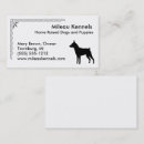 Buscar silhouette tarjetas de visita Silueta de perro