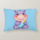 Buscar hipopótamo lindo cojines Adorable