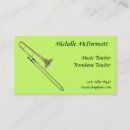 Buscar trombone tarjetas de visita Latón