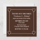 Buscar del chocolate boda invitaciones Cuadrado