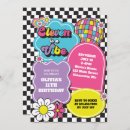 Buscar neón retro invitaciones 1 ᵉʳ bola