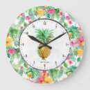 Buscar piña tropical relojes de pared Elegante